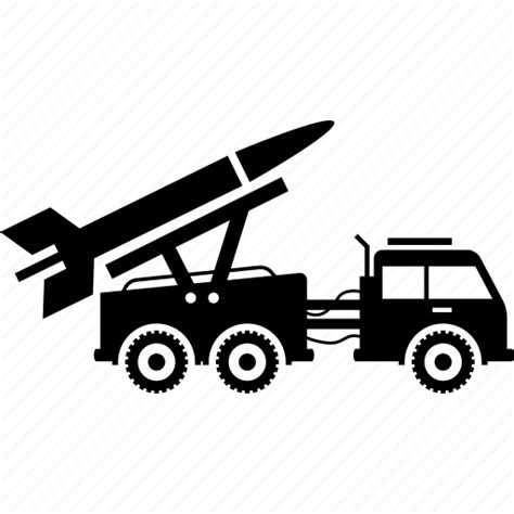 Bomb, launcher, military, missile, rocket, truck, vehicle icon ...