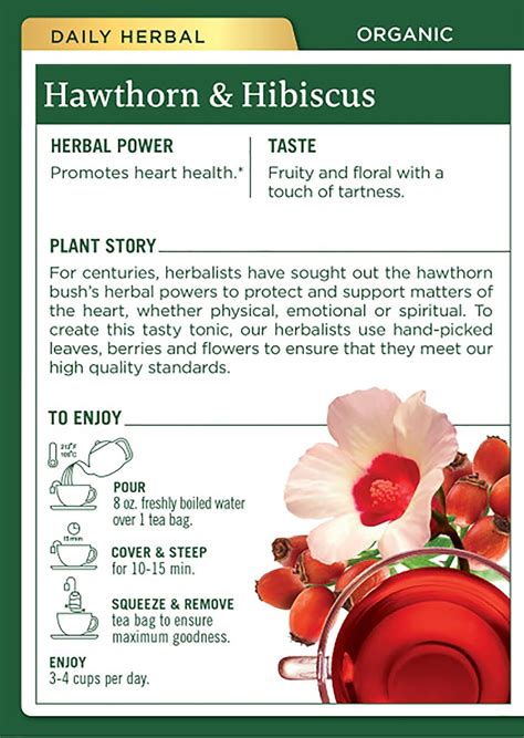 Traditional Medicinals Organic Hawthorn Hibiscus Herbal Tea Review