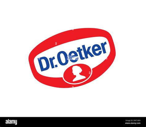 dr oetker rotated logo white background stock photo alamy