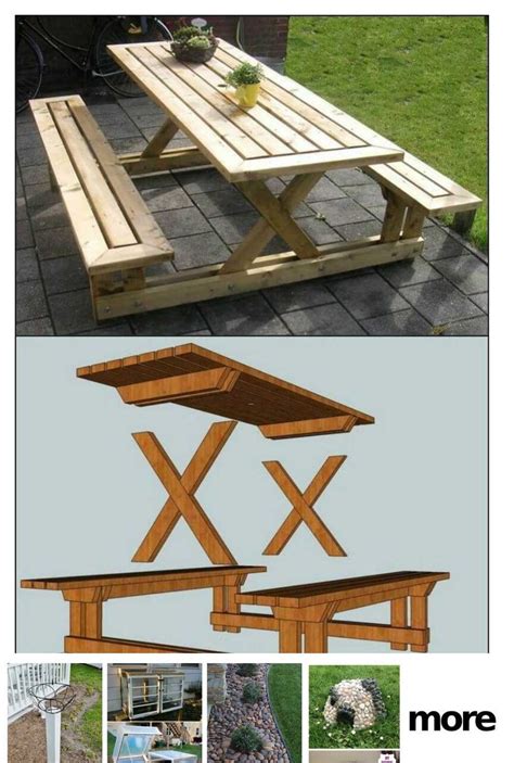 Скамейка и столик своими руками из дерева (Большое количество фото ...