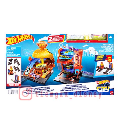 Hot Wheels Hot Wheels City Burger Drive Thru Downtown Car Park