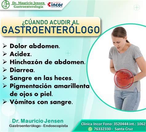 CÚANDO ACUDIR AL GASTROENTERÓLOGO Dr Mauricio Jensen Medico