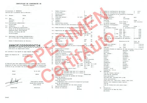 Certificat De Conformit Voiture Certificat De Conformit Europ En Vw