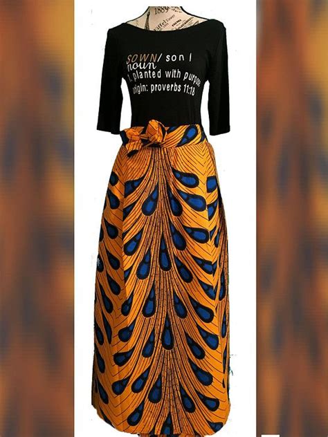 Large Pleat Ankara Maxi Skirt African Print Womens Ankara Maxi