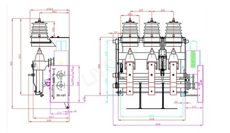 indoor hv air load break switch china  rated current  molded