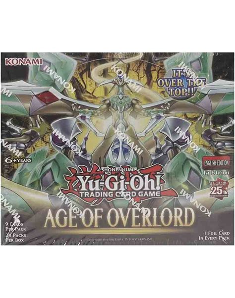 Yu Gi Oh Tcg Age Of Overlord St Ed Booster Box Diggaz Trading Cards