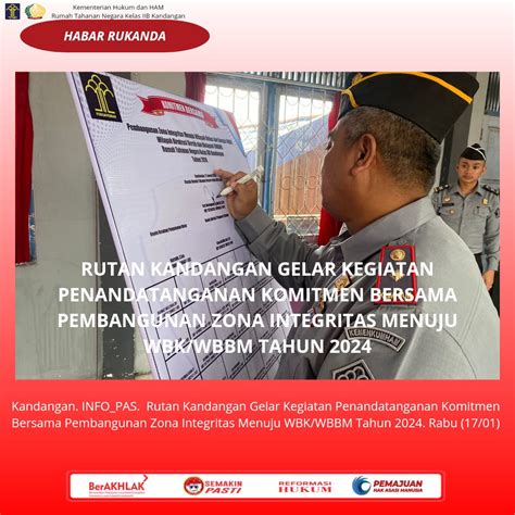 Rutan Kandangan Gelar Kegiatan Penandatanganan Komitmen Bersama