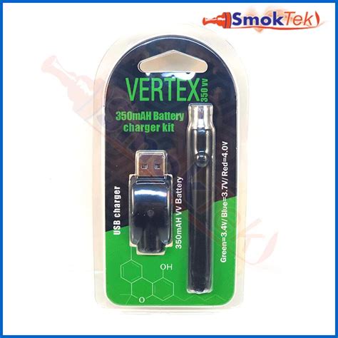 Vertex Black Battery -350mAh | SmokTek.com