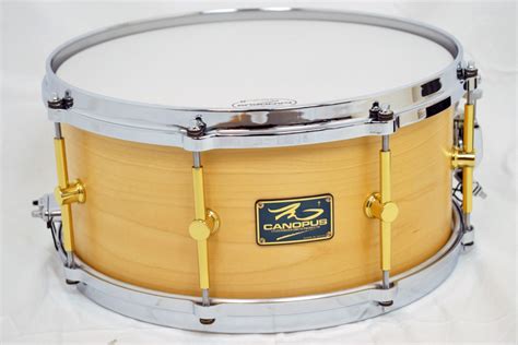 CANOPUS MO Snare Drum MO 1465 Natural Oil イシバシ楽器