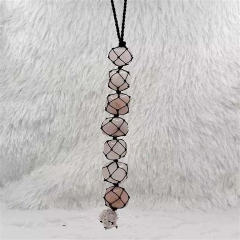 100gm Pink Natural Rose Quartz Crystal Car Hanging At Rs 232 Piece In