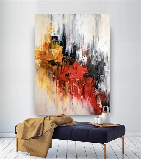 Large Abstract Painting Modern Abstract Painting Bright Painting Art