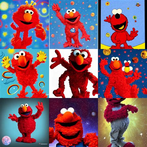 Elmo From Sesame Street As A Cosmic Horror Stable Diffusion