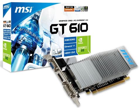 Новые видеокарты серии MSI GeForce GT 610 с пассивной системой ...
