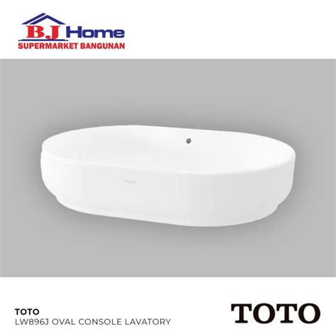 Jual Toto Lw896j Oval Console Lavatory Body Only Shopee Indonesia