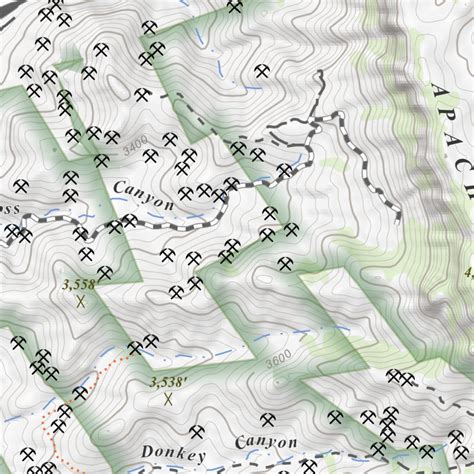 Superior, Arizona 7.5 Minute Topographic Map by Apogee Mapping, Inc ...