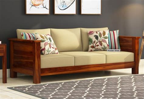 Buy Agnes Wooden Sofa Online In India Wooden Street