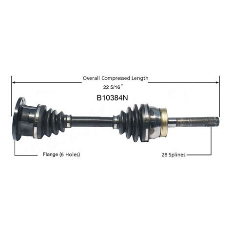 Duralast Gold Front Passenger Side Cv Axle B N