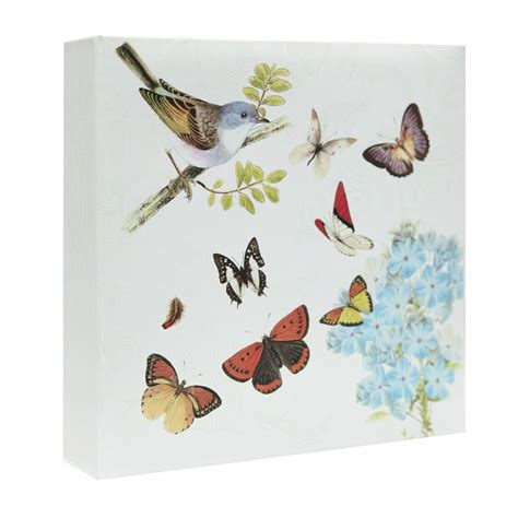 Cream Slip In Memo Butterfly Photo Album For Holds Cd Dvd Cover