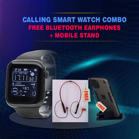 Buy Bluetooth Calling Smart Watch with Neckband And Mobile Stand (SC6 ...