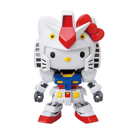 Hello Kitty Rx 78 2 Gundam Model Kit Sd Gundam Ex Standard