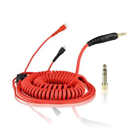 Zomo DeLuxe Coiled Cable For Sennheiser HD 25 Red Gear4music