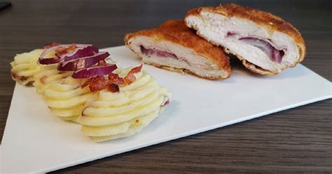 Puszta Cordon Bleu baconös krumplipürével Bianca receptje Cookpad