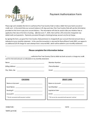 Fillable Online Payment Authorization Form Ptccalabama Fax Email