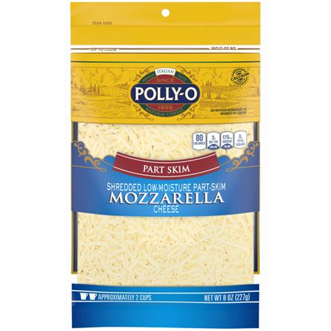 Save on Polly-O Mozzarella Cheese Part Skim Low Moisture Shredded Order ...