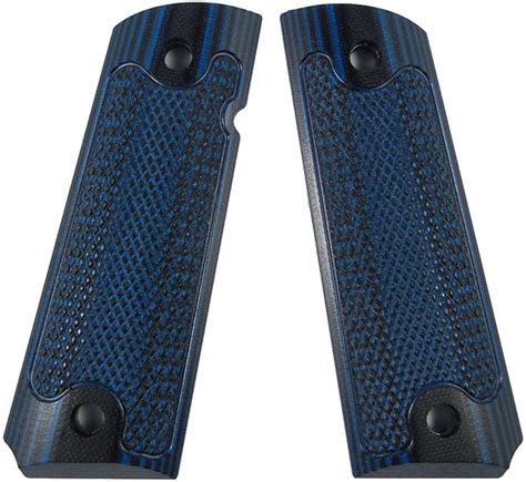 1911 Classics Blue Black G10 Lok Grips