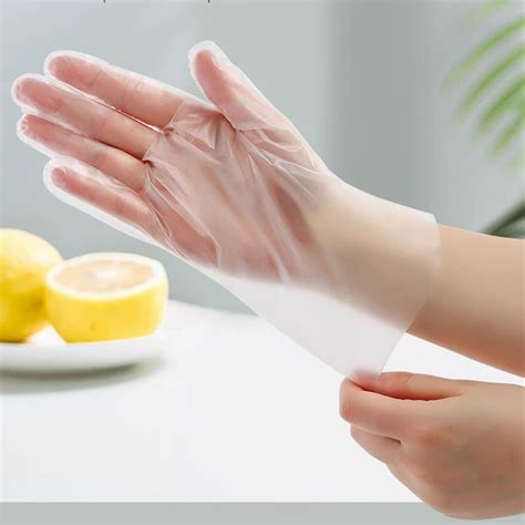 30 Pack TPE Disposable Gloves Food Grade Kitchen Dishwashing Gloves