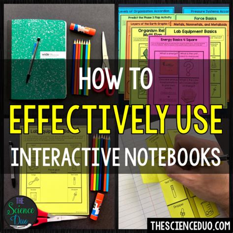 How To Effectively Use Interactive Notebooks The Science Duo