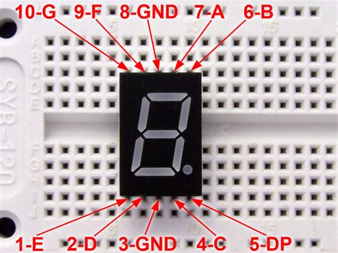 Driving A 7 Segment Display With A 4511 Bcd To 7 Segment Driver