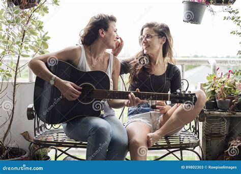 Lesbian Couple Together Outdoors Concept Stock Image Image Of Homosexual Life