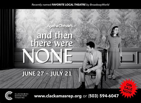 Agatha Christies And Then There Were None Tickets Clackamas