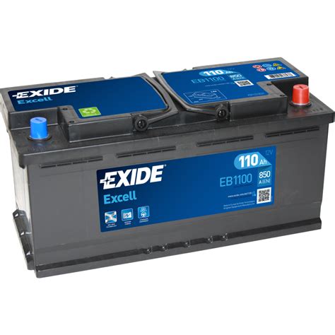 Batería de Coche Vehículo Exide Excell EB1100 12V 110Ah 110 850A