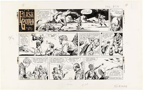 Flash Gordon Sunday Page Original Art By Dan Barry In Hake S