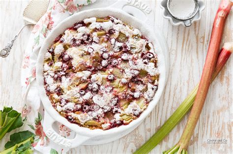 Versunkener Rhabarberkuchen Mit Himbeeren Cookie Und Co Rezept