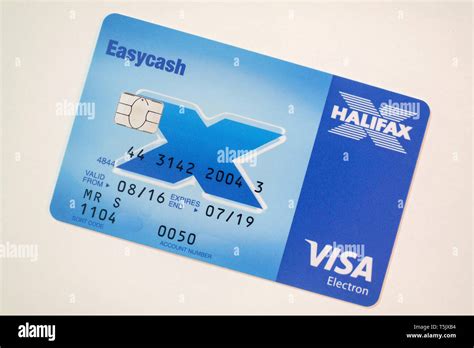 Halifax Bank Card On White Stock Photo Alamy