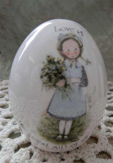 Egg Holly Hobbie Egg Porcelain Egg Love Is The Nicest T Etsy Holly Hobbie Holly Best Ts