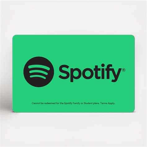 spotify gift card