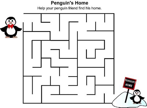 Simple Printable Mazes