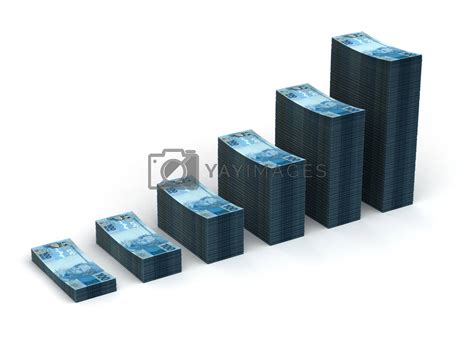 brazilian real graph  selensergen vectors illustrations