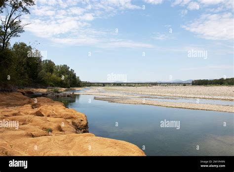landscape   taro parma river stock photo alamy