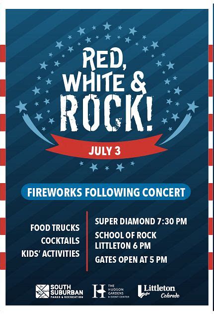 Red, White & ROCK! Tickets at The Hudson Gardens & Event Center in ...