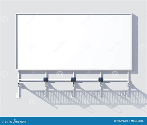 Billboard Blank White For Outdoor Advertising Poster Or Blank Billboard