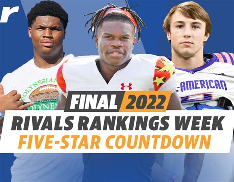 Ugasports Rivals Rankings Week Counting Down Final Five Stars