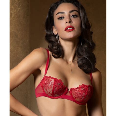 Soutien Gorge Balconnet COLLECTION LISE CHARMEL ADORABLE EN SEXY ROUGE EFFUSION Falbalas Lingerie