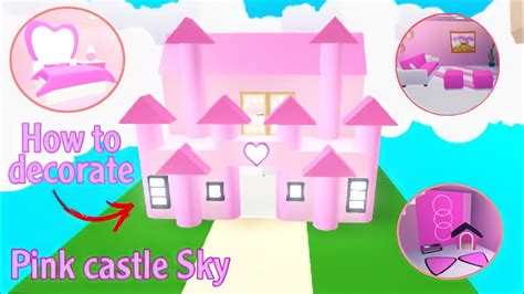 How To Decorate Pink Sky Castle In Adopt Me Speed Build Glitch