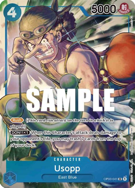 Usopp Alternate Art Pillars Of Strength One Piece Card Game