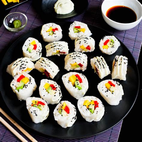 Rice Paper Sushi without Seaweed - My Pure Plants